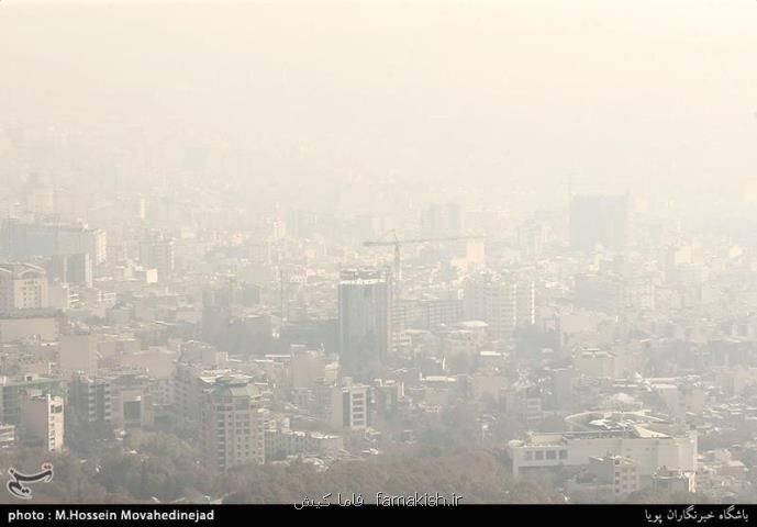 آلوده ترین مناطق تهران روی نقشه