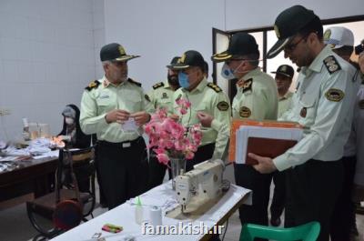 افتتاح كارگاه تولید ماسك در ستاد فرماندهی انتظامی هرمزگان