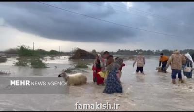 سیل به چند روستای کوهشاه شمالی و جنوبی خسارت وارد کرد
