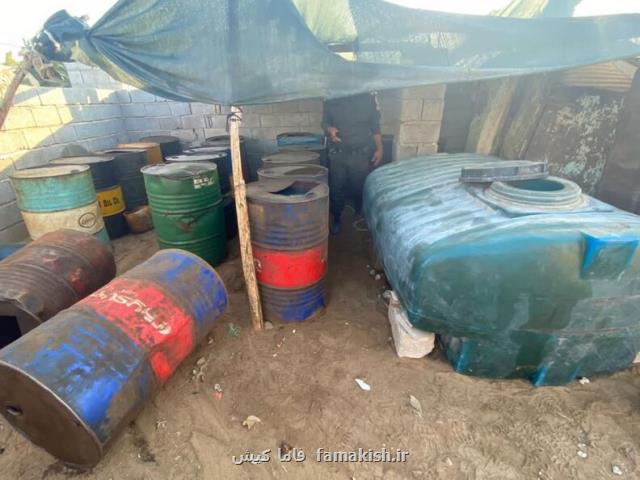 ۵ مخزن زیرزمینی سوخت قاچاق در بندرعباس منهدم شد