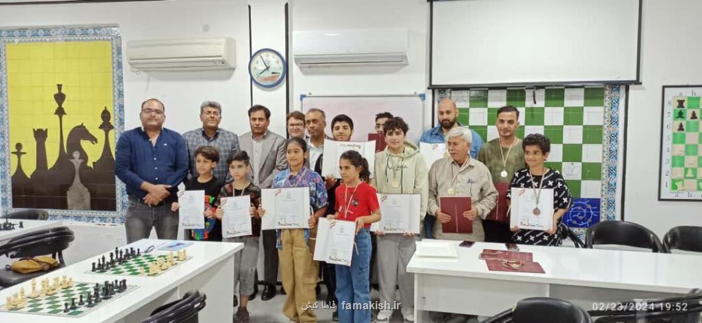 میلاد سلیمانیان در مسابقات شطرنج ریتد استاندارد انتخابی قهرمانان هرمزگان بر سکوی نخست ایستاد