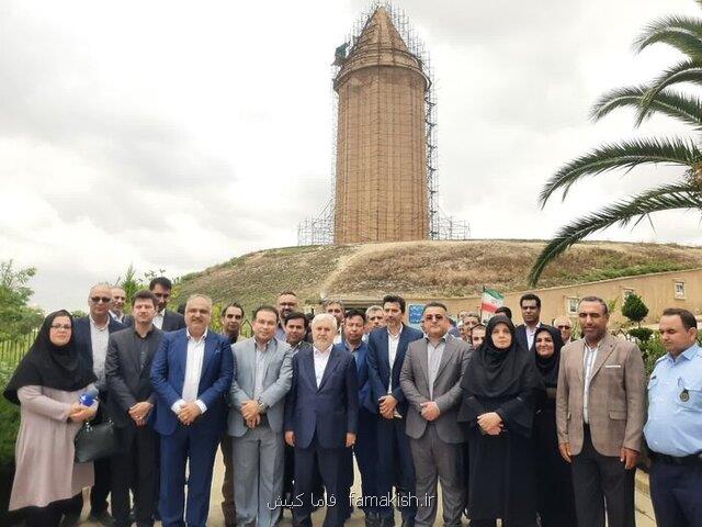 داربست های گنبد قابوس تا پایان تابستان جمع آوری می شود