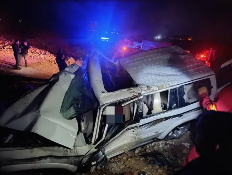 سانحه جاده ای منجر به فوت 2 نفر در جاده سرخون بندرعباس شد