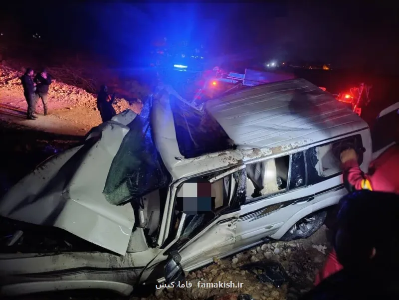 سانحه جاده ای منجر به فوت 2 نفر در جاده سرخون بندرعباس شد