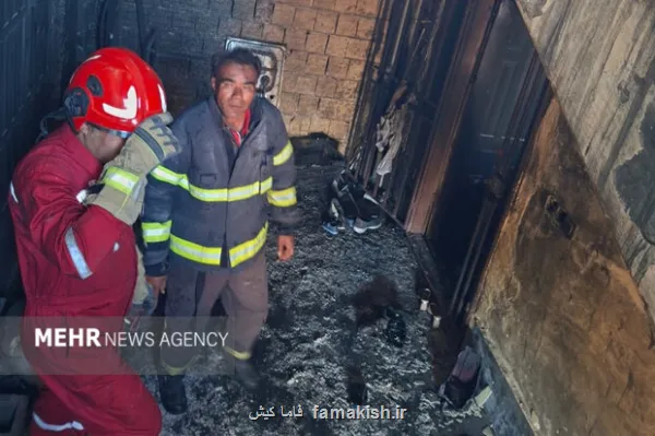 مهار آتشسوزی منزل مسکونی در مسکن مهر جاسک