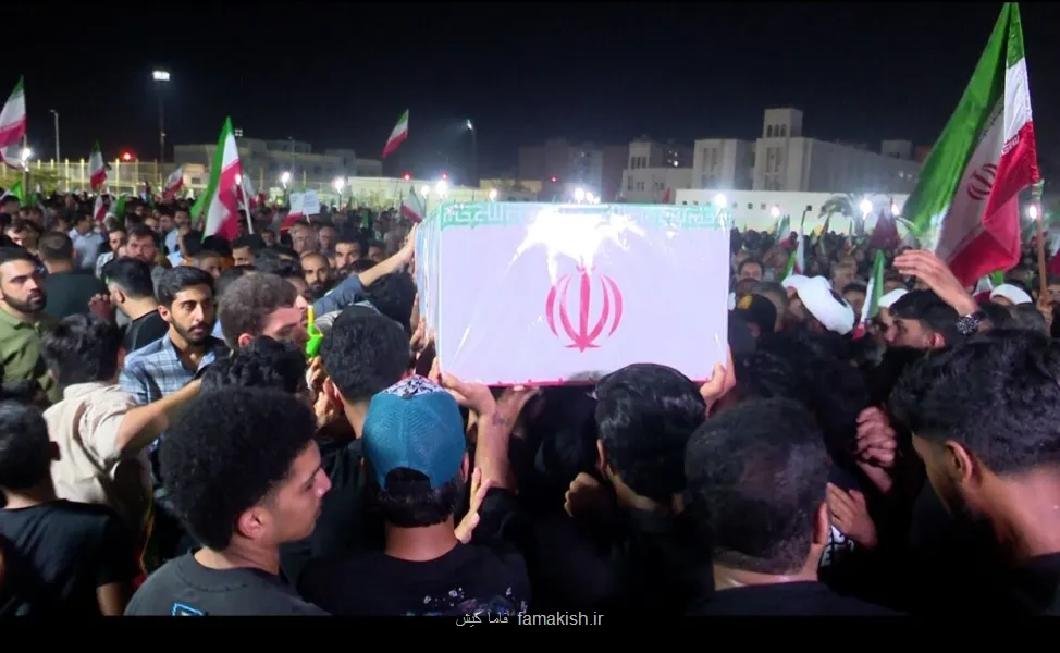 تشییع پیکر شهید امیرحسین سالاری در بندرعباس
